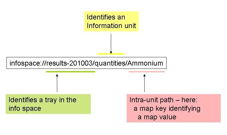 This info path selects the value of a map entry with key Ammonium;